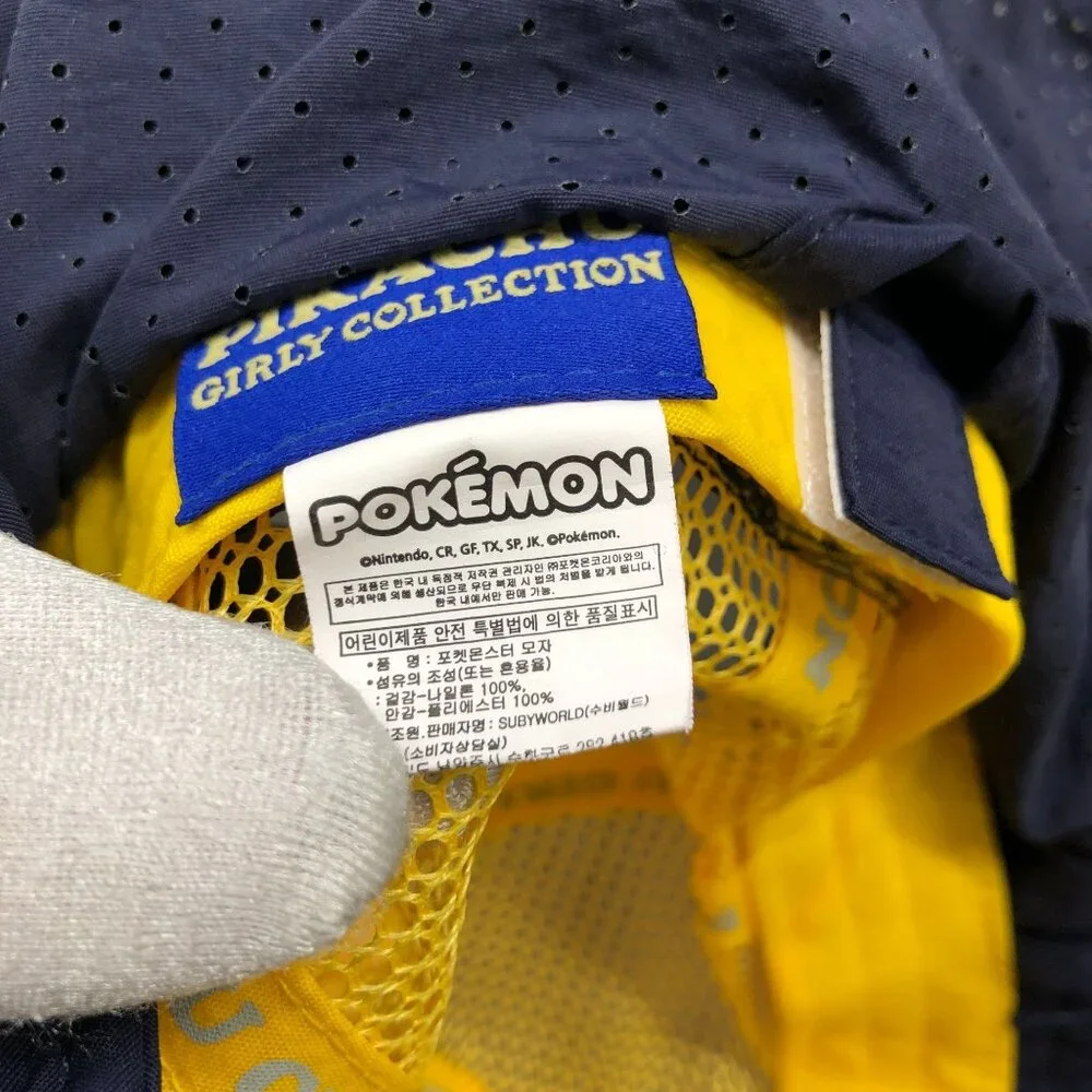 Kids 2T Pokemon Sun Hat Pikachu Swim Hat Nylon Sun Protection Bucket Mesh‎